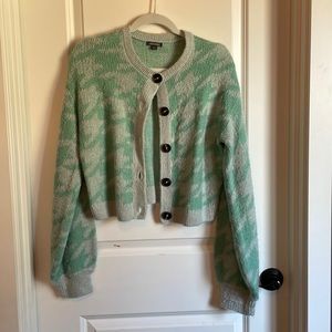Green and grey Wild Fable cardigan